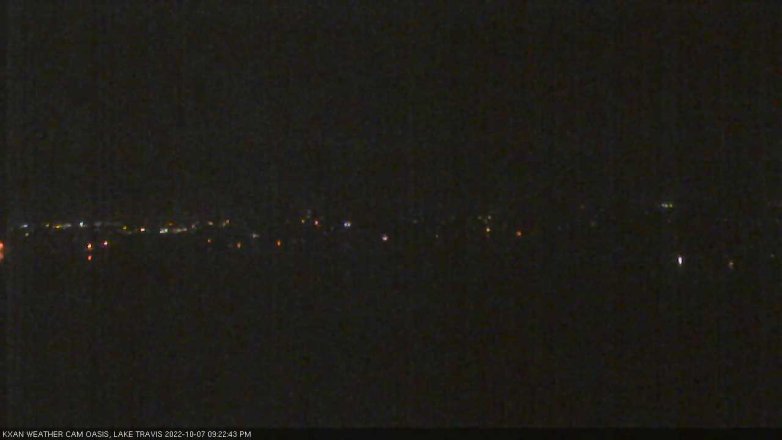 Lake Travis webcam, October 7, 2022 9:25 PM CT
