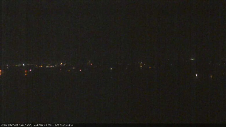 Lake Travis webcam, October 7, 2022 9:45 PM CT