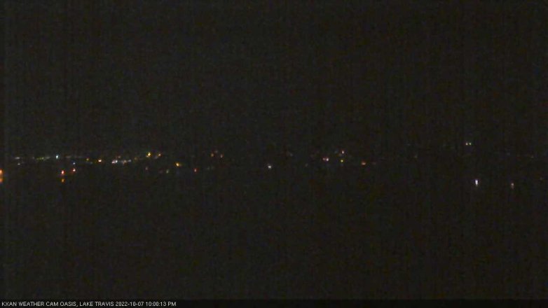 Lake Travis webcam, October 7, 2022 10:00 PM CT