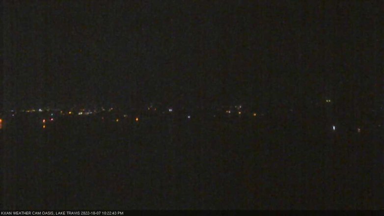 Lake Travis webcam, October 7, 2022 10:25 PM CT