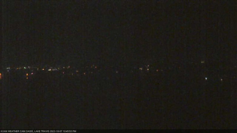 Lake Travis webcam, October 7, 2022 10:45 PM CT