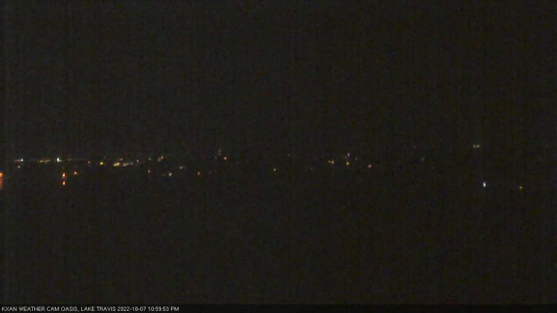 Lake Travis webcam, October 7, 2022 11:00 PM CT