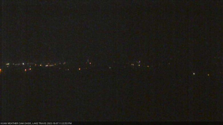 Lake Travis webcam, October 7, 2022 11:25 PM CT