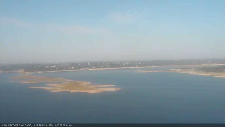 Lake Travis webcam, October 8, 2022 9:25 AM CT