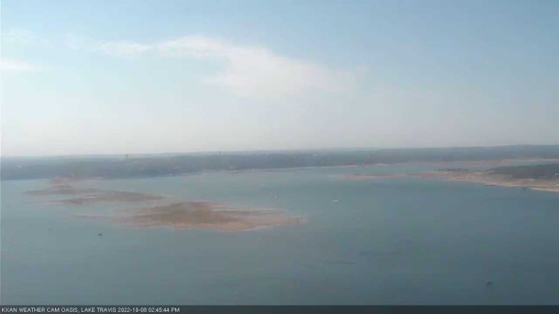 Lake Travis webcam, October 8, 2022 2:45 PM CT