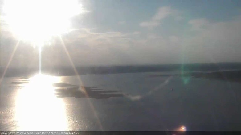 Lake Travis webcam, October 8, 2022 5:45 PM CT