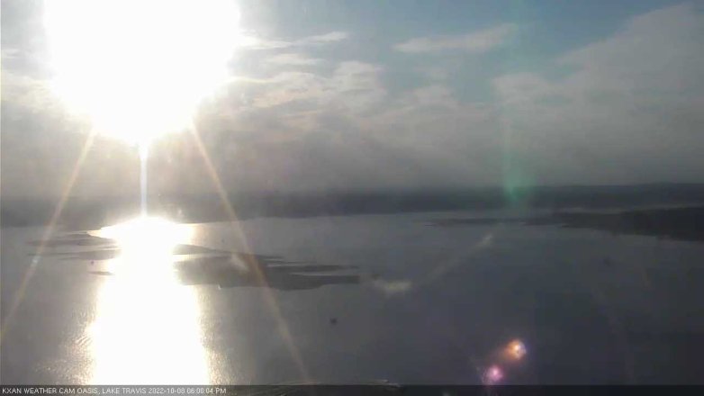 Lake Travis webcam, October 8, 2022 6:00 PM CT