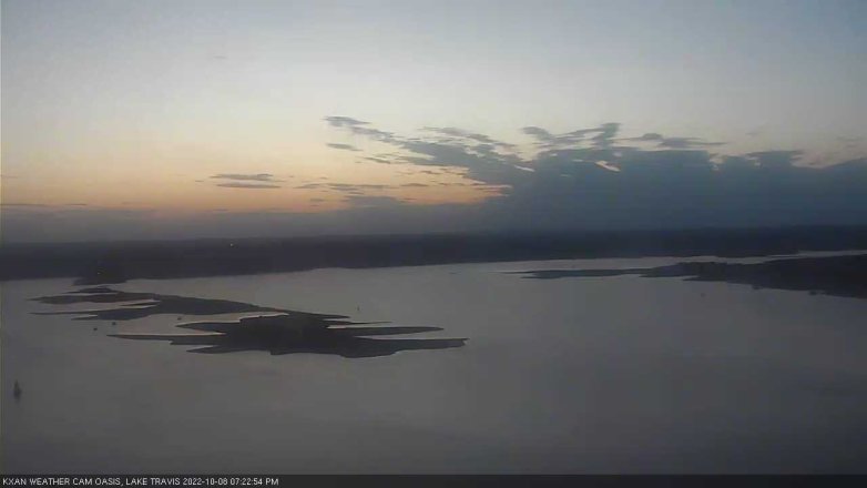 Lake Travis webcam, October 8, 2022 7:25 PM CT