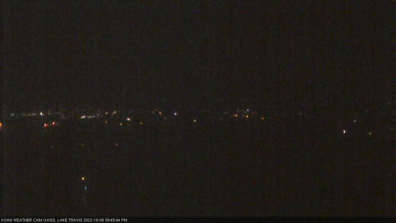 Lake Travis webcam, October 8, 2022 8:45 PM CT