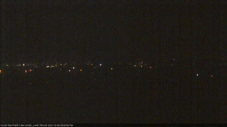 Lake Travis webcam, October 8, 2022 9:00 PM CT