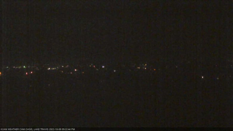 Lake Travis webcam, October 8, 2022 9:25 PM CT