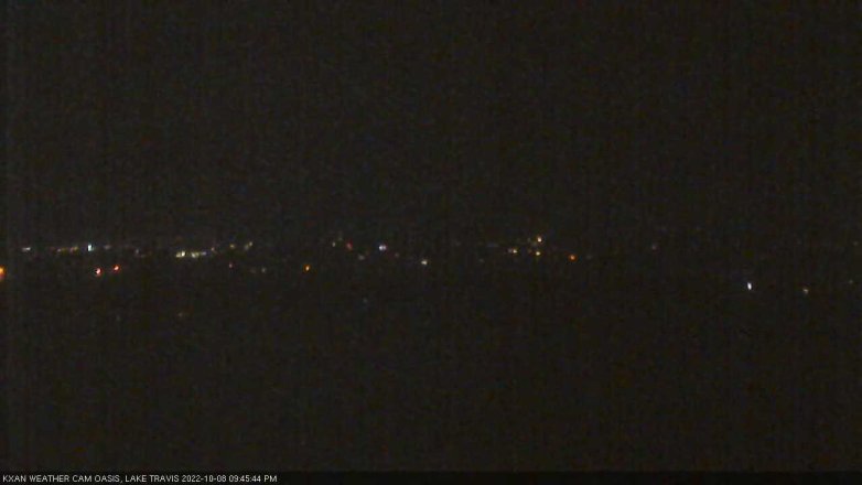 Lake Travis webcam, October 8, 2022 9:45 PM CT
