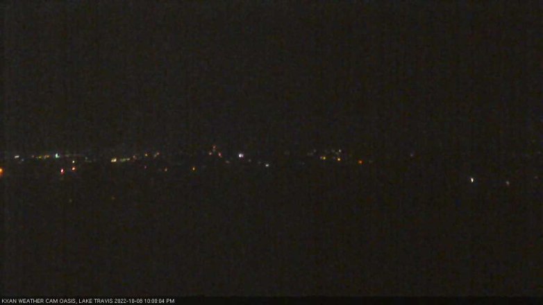 Lake Travis webcam, October 8, 2022 10:00 PM CT