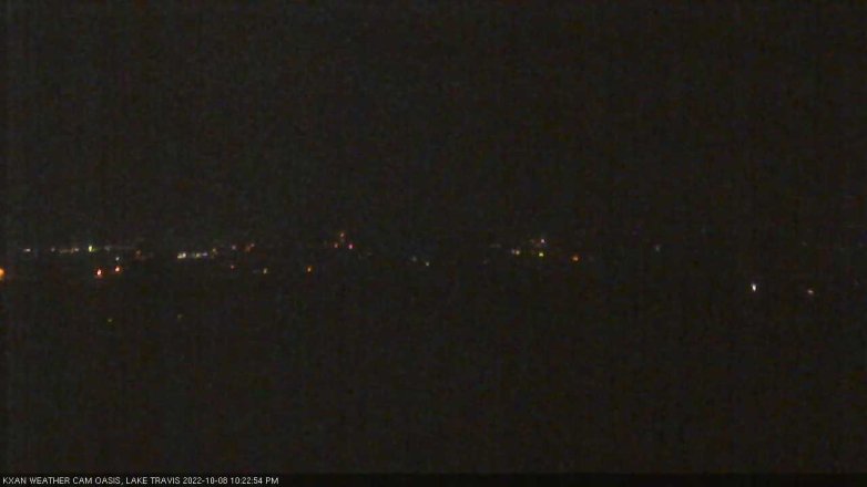 Lake Travis webcam, October 8, 2022 10:25 PM CT