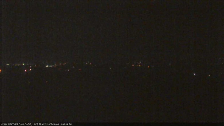 Lake Travis webcam, October 8, 2022 11:00 PM CT