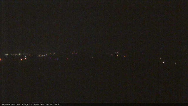 Lake Travis webcam, October 8, 2022 11:25 PM CT