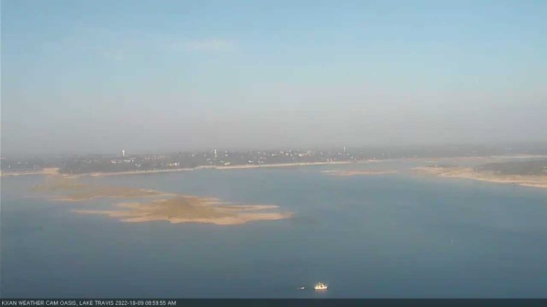 Lake Travis webcam, October 9, 2022 9:00 AM CT