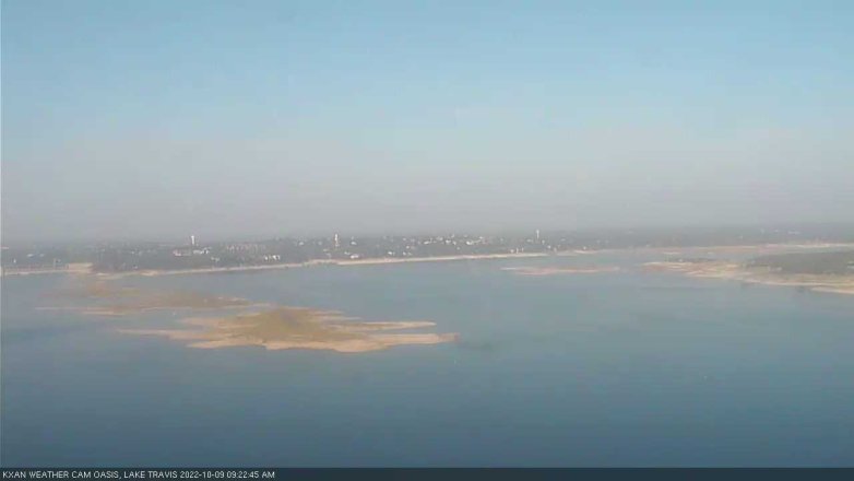 Lake Travis webcam, October 9, 2022 9:25 AM CT