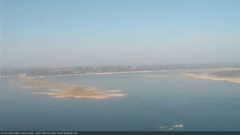 Lake Travis webcam, October 9, 2022 9:45 AM CT