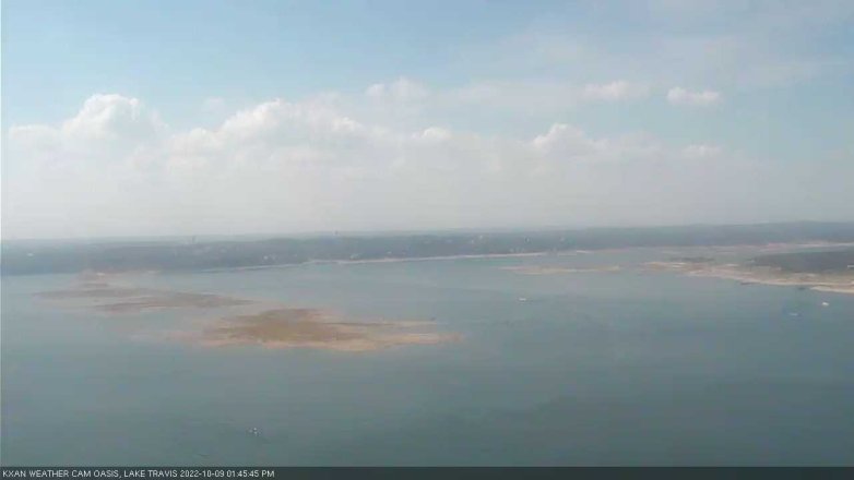 Lake Travis webcam, October 9, 2022 1:45 PM CT