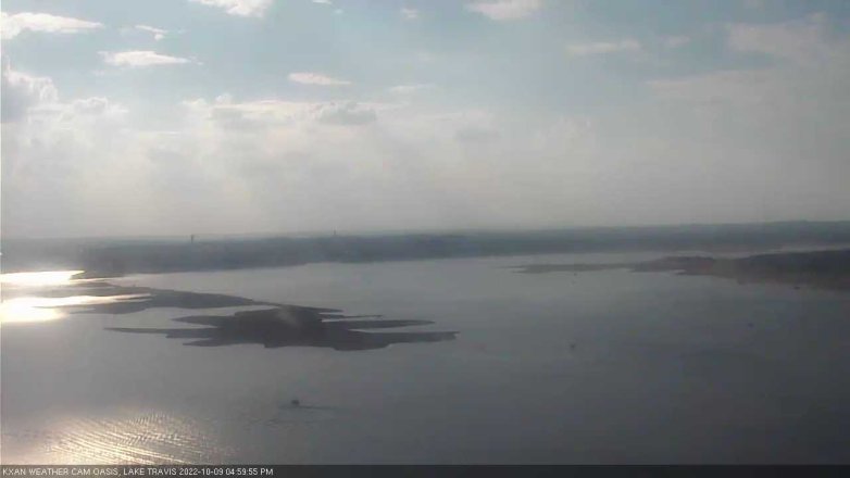Lake Travis webcam, October 9, 2022 5:00 PM CT