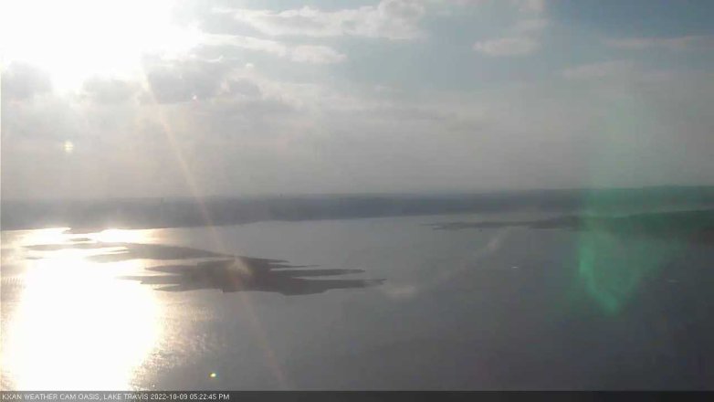 Lake Travis webcam, October 9, 2022 5:25 PM CT