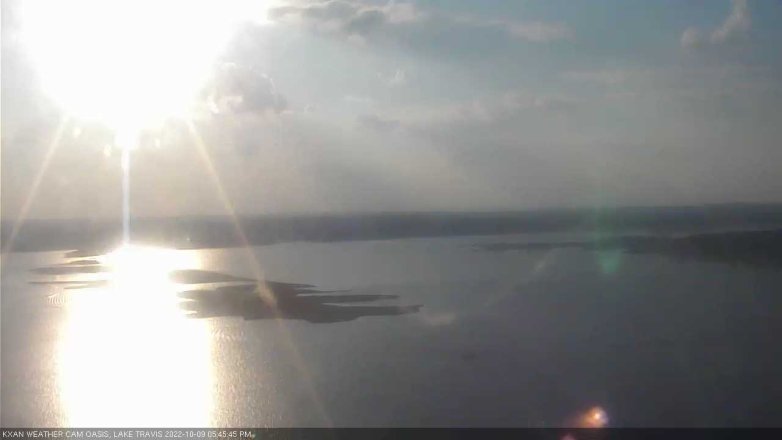 Lake Travis webcam, October 9, 2022 5:45 PM CT