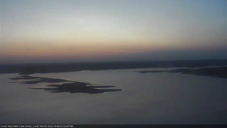 Lake Travis webcam, October 9, 2022 7:25 PM CT