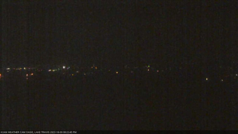 Lake Travis webcam, October 9, 2022 8:25 PM CT