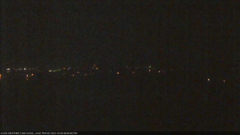 Lake Travis webcam, October 9, 2022 8:45 PM CT