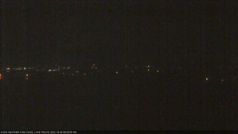 Lake Travis webcam, October 9, 2022 9:00 PM CT