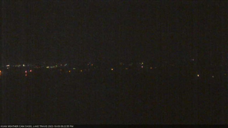 Lake Travis webcam, October 9, 2022 9:25 PM CT