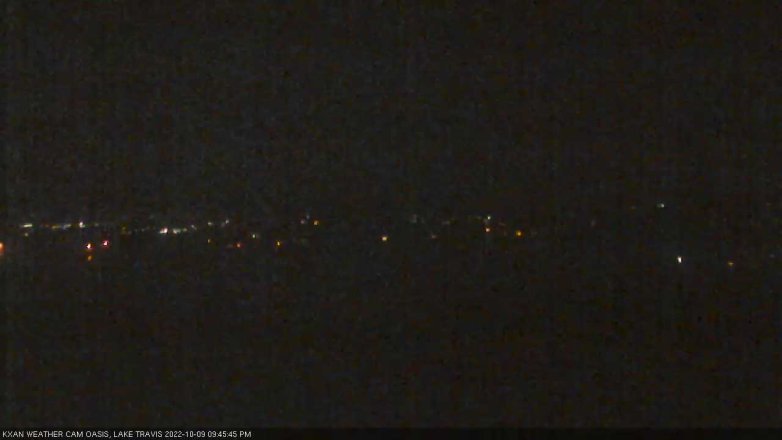Lake Travis webcam, October 9, 2022 9:45 PM CT