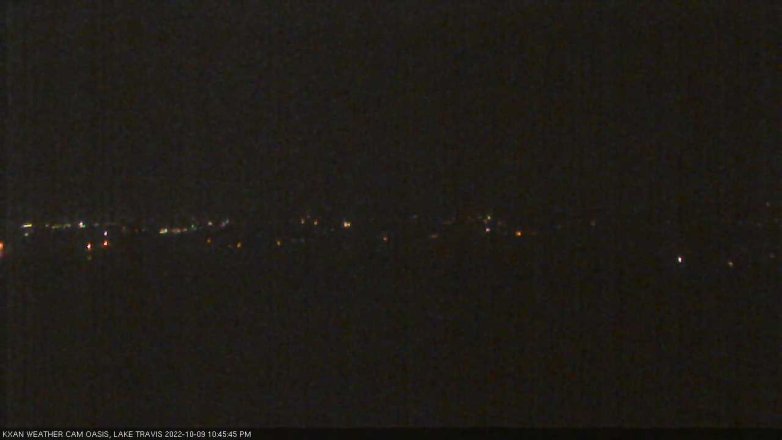 Lake Travis webcam, October 9, 2022 10:45 PM CT