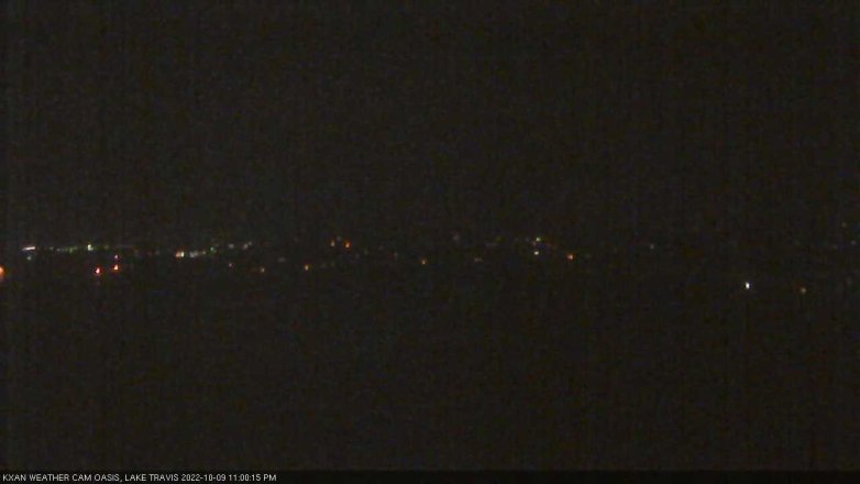 Lake Travis webcam, October 9, 2022 11:00 PM CT