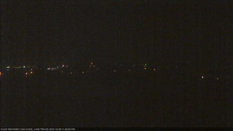 Lake Travis webcam, October 9, 2022 11:45 PM CT
