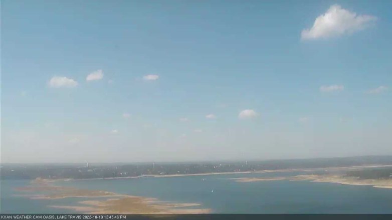 Lake Travis webcam, October 10, 2022 12:45 PM CT