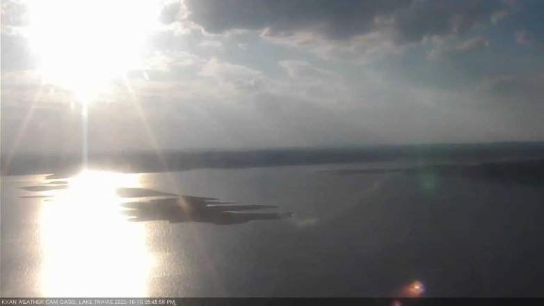 Lake Travis webcam, October 10, 2022 5:45 PM CT