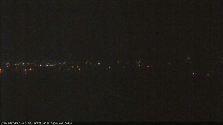 Lake Travis webcam, October 10, 2022 8:25 PM CT