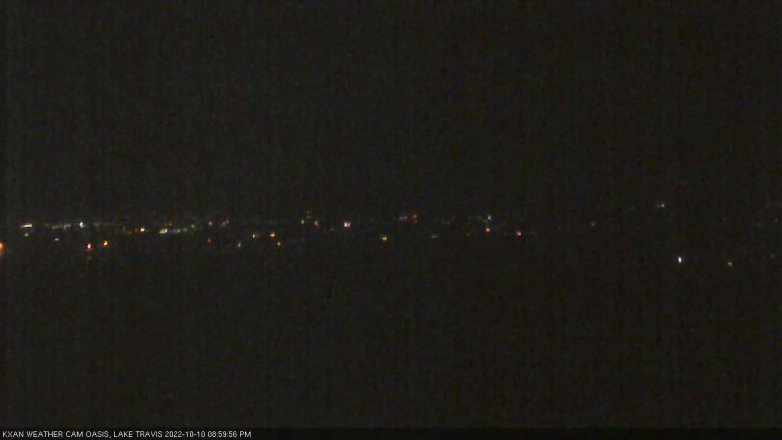 Lake Travis webcam, October 10, 2022 9:00 PM CT