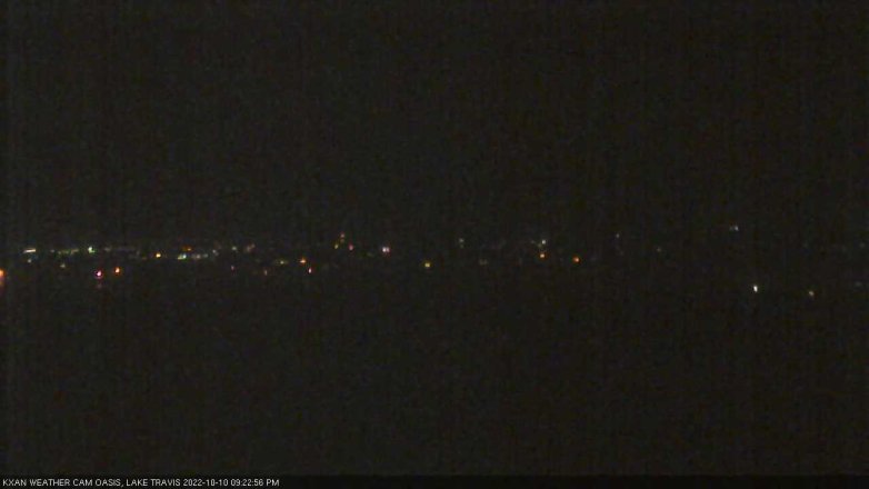 Lake Travis webcam, October 10, 2022 9:25 PM CT
