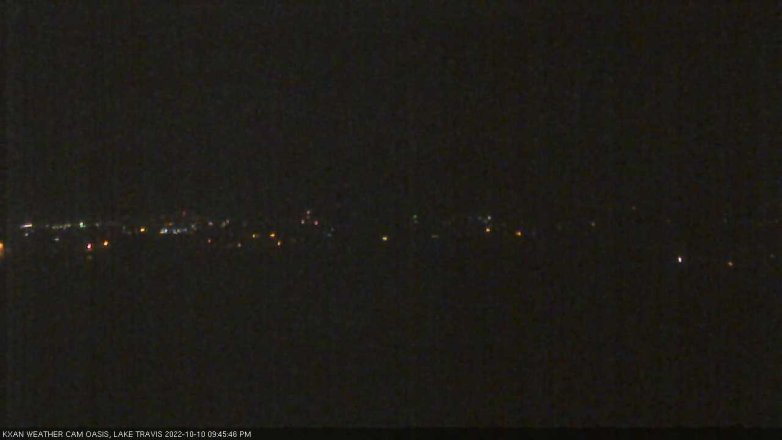 Lake Travis webcam, October 10, 2022 9:45 PM CT