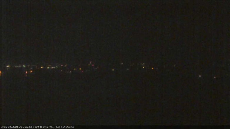 Lake Travis webcam, October 10, 2022 10:00 PM CT
