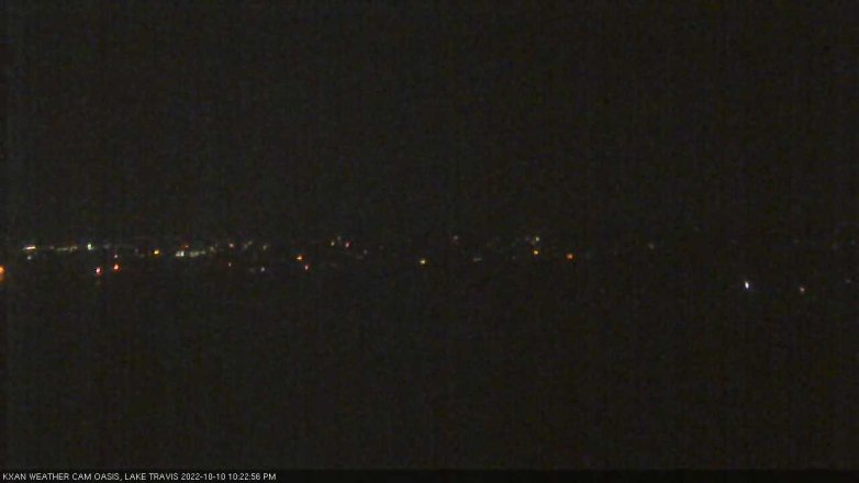 Lake Travis webcam, October 10, 2022 10:25 PM CT