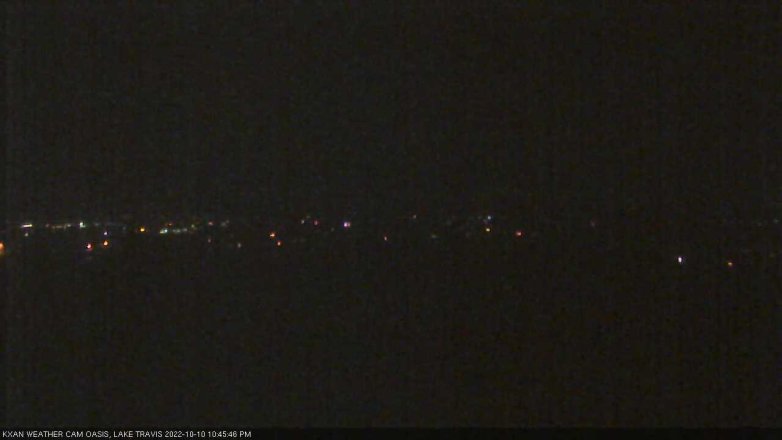 Lake Travis webcam, October 10, 2022 10:45 PM CT