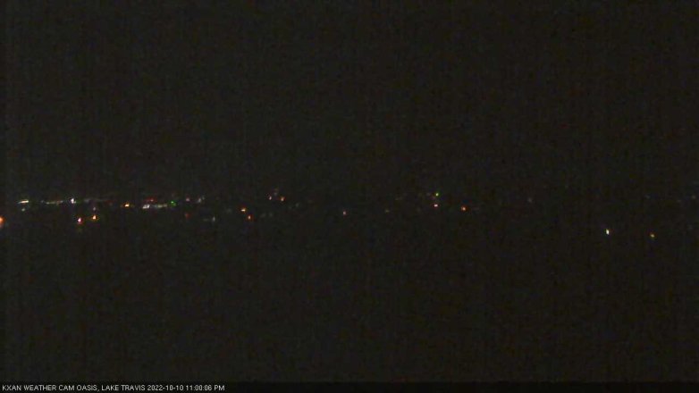 Lake Travis webcam, October 10, 2022 11:00 PM CT