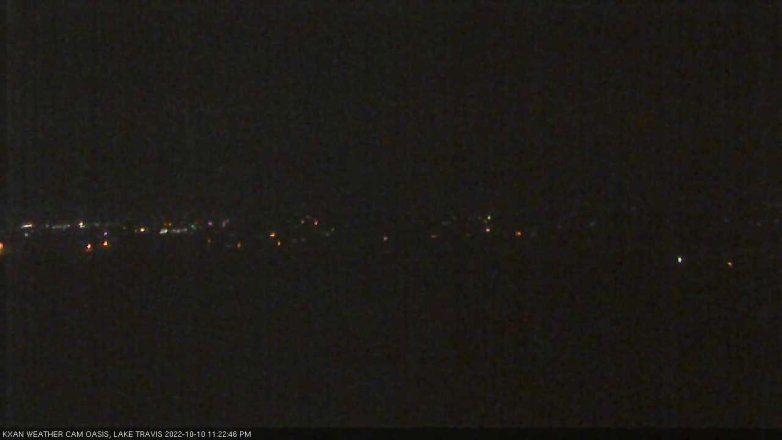 Lake Travis webcam, October 10, 2022 11:25 PM CT