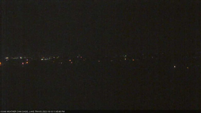 Lake Travis webcam, October 10, 2022 11:45 PM CT