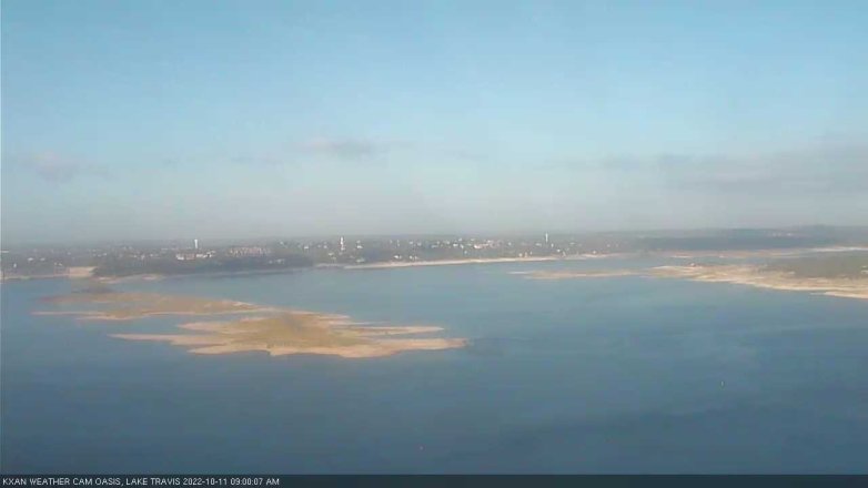 Lake Travis webcam, October 11, 2022 9:00 AM CT