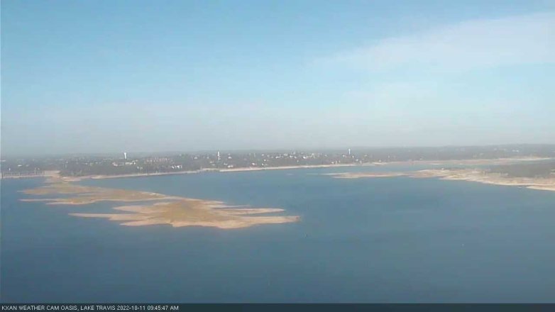 Lake Travis webcam, October 11, 2022 9:45 AM CT